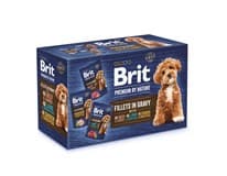 Brit Premium By Nature Kapsičky pro psy maso ve šťávě 12 x 85 g