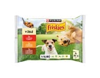 Friskies Adult kapsičky pro psy hovězí, kuře, jehněčí v želé 4 x 85 g