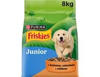 Friskies Junior granule pro štěňata kuře s mlékem, zelenina 8 kg