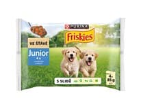 Friskies Junior kapsičky pro štěňata kuře ve šťávě 4 x 85 g