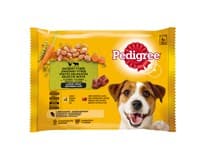 Pedigree Smíšený výběr pro psy hovězí/kuřecí/zelenina 4 x 100 g