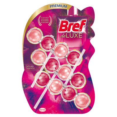 Bref DeLuxe Magnolia tuhý WC blok 3x50g