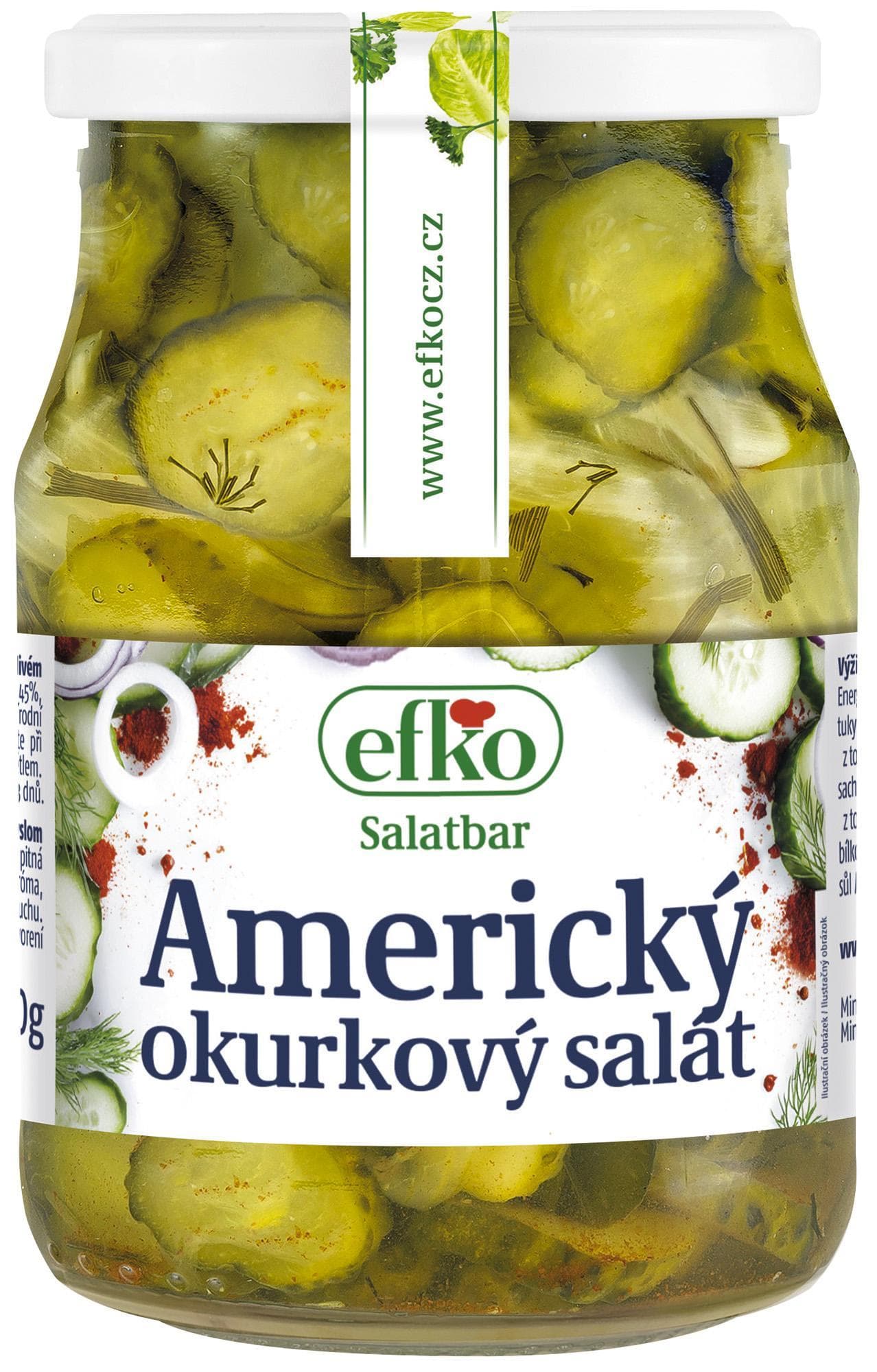 Efko Americký okurkový salát