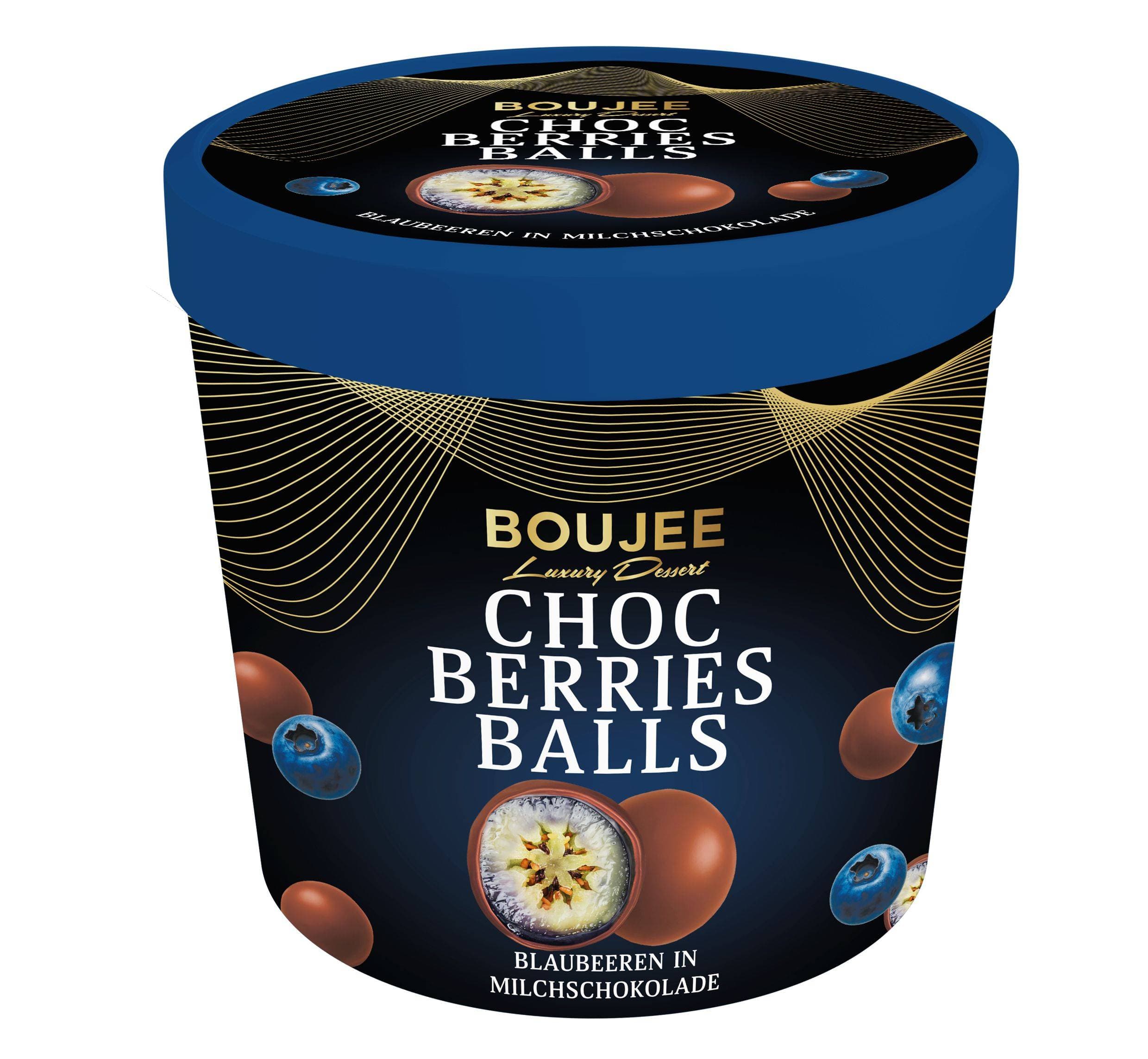 Boujee borůvky v mléčné čokoládě mražené 140g