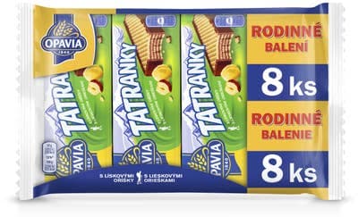 Opavia Tatranky s lískovými oříšky, XXL balení (8ks) 376.0 g