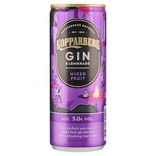 Kopparberg Gin & osvěžující limonáda s příchutí mixovaného ovoce 250ml