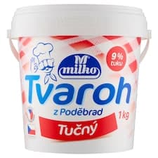 Milko Tvaroh z Poděbrad tučný 1kg