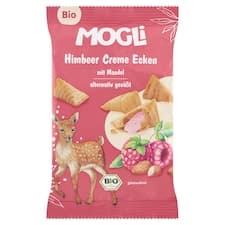 Mogli Bio plněné malinové taštičky 30g
