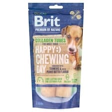 Brit Premium by Nature Kolagenové trubičky obohacené o kurkumu a s příchutí arašídového másla 60g