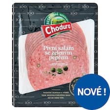 Chodura Pivní salám se zeleným pepřem 100g