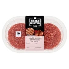 Grill Master Hovězí burger s papričkou jalapeño 0,330kg