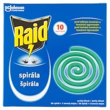 Raid Insekticidní spirála proti komárům 10 x 11,5g (115g)