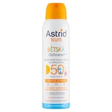 Astrid Sun Dětská ochrana plus neviditelný suchý sprej na opalování SPF 50 150ml