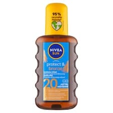Nivea Sun Protect & Bronze Olej na opalování ve spreji podporující zhnědnutí OF 20 200ml