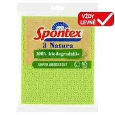 Spontex Natura Houbová utěrka 3 ks