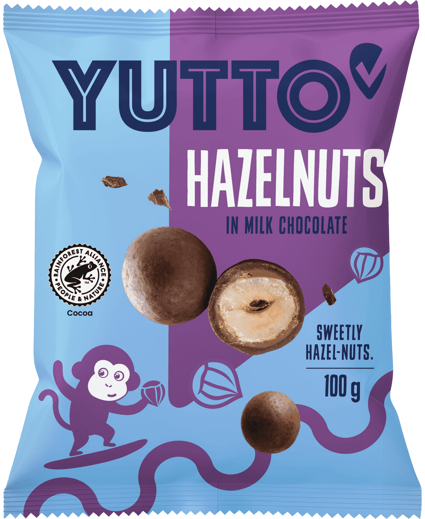 Yutto Lískové ořechy v mléčné čokoládě