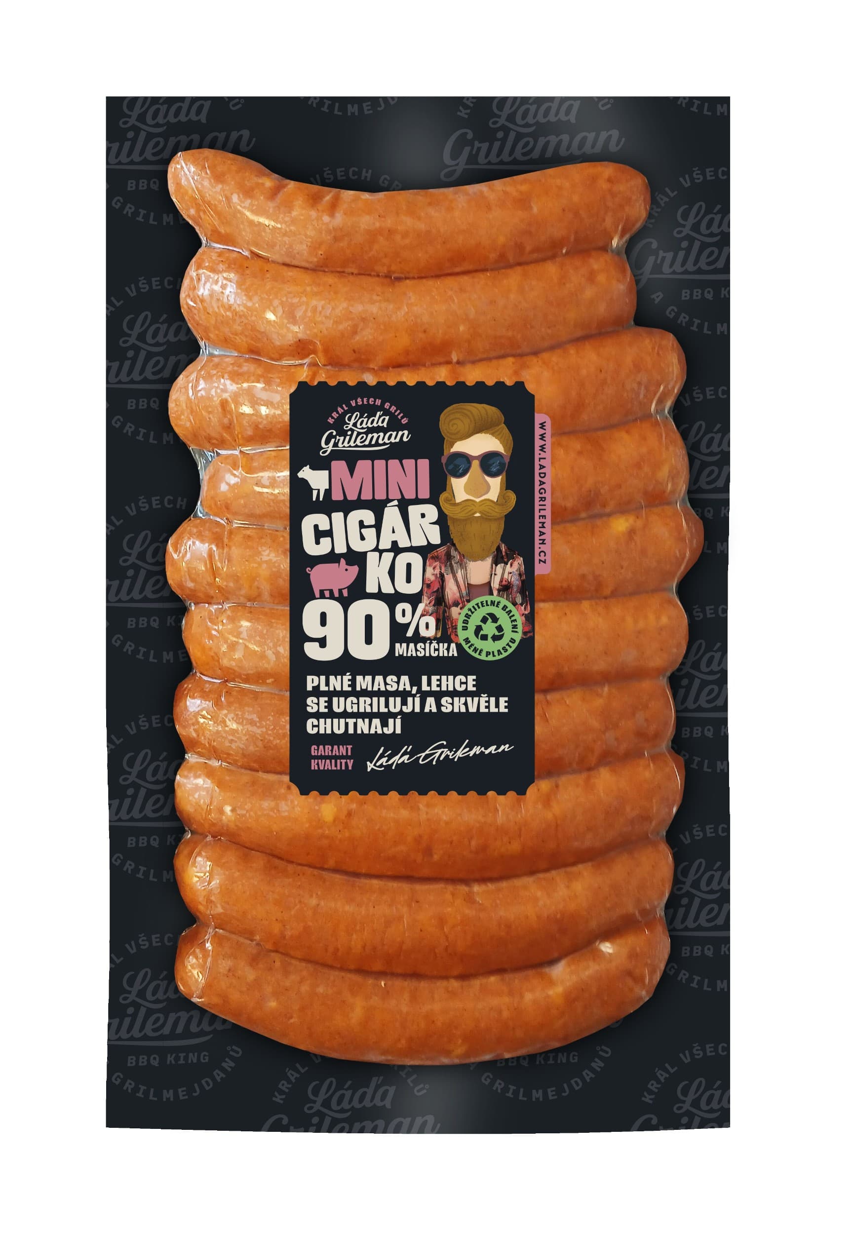 Láďa Grileman MINI CIGÁRKO 220g