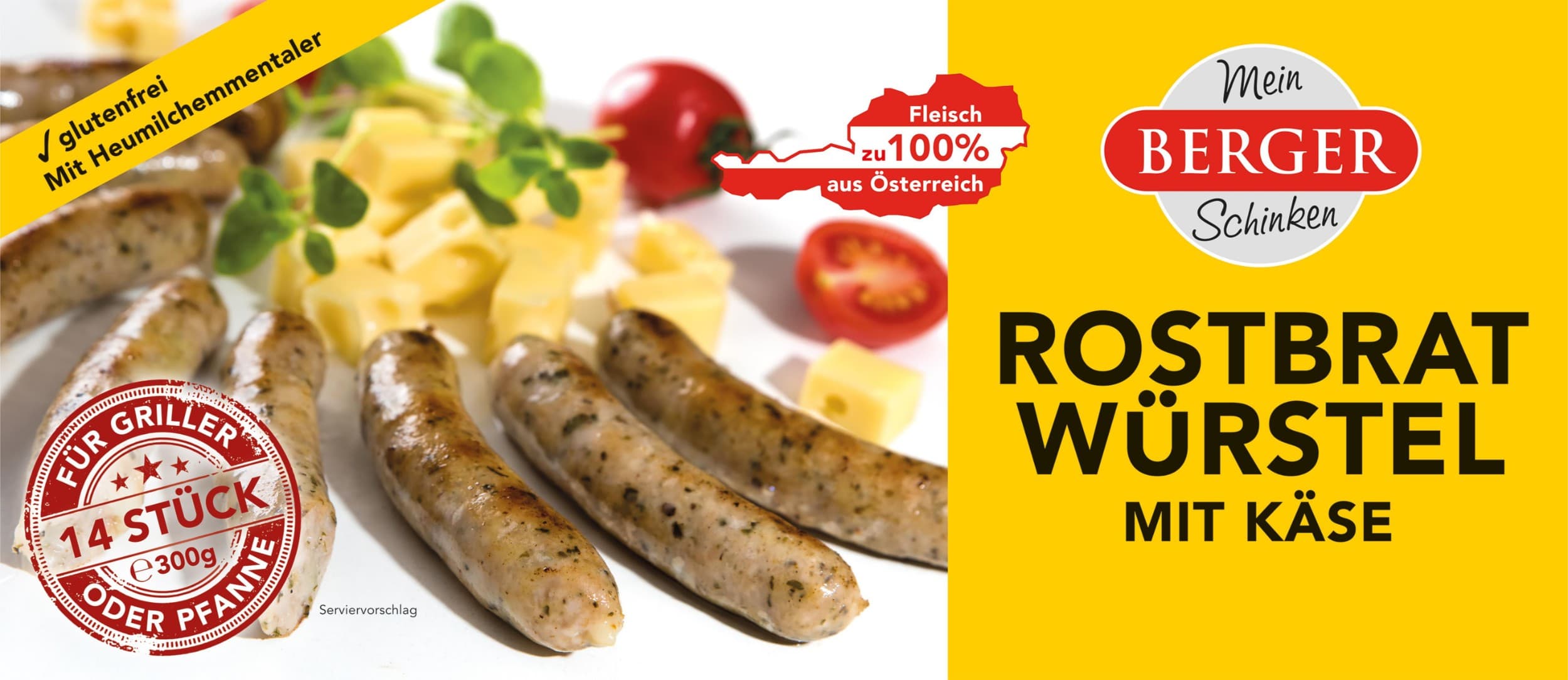 Berger Klobása s ementálem 300g