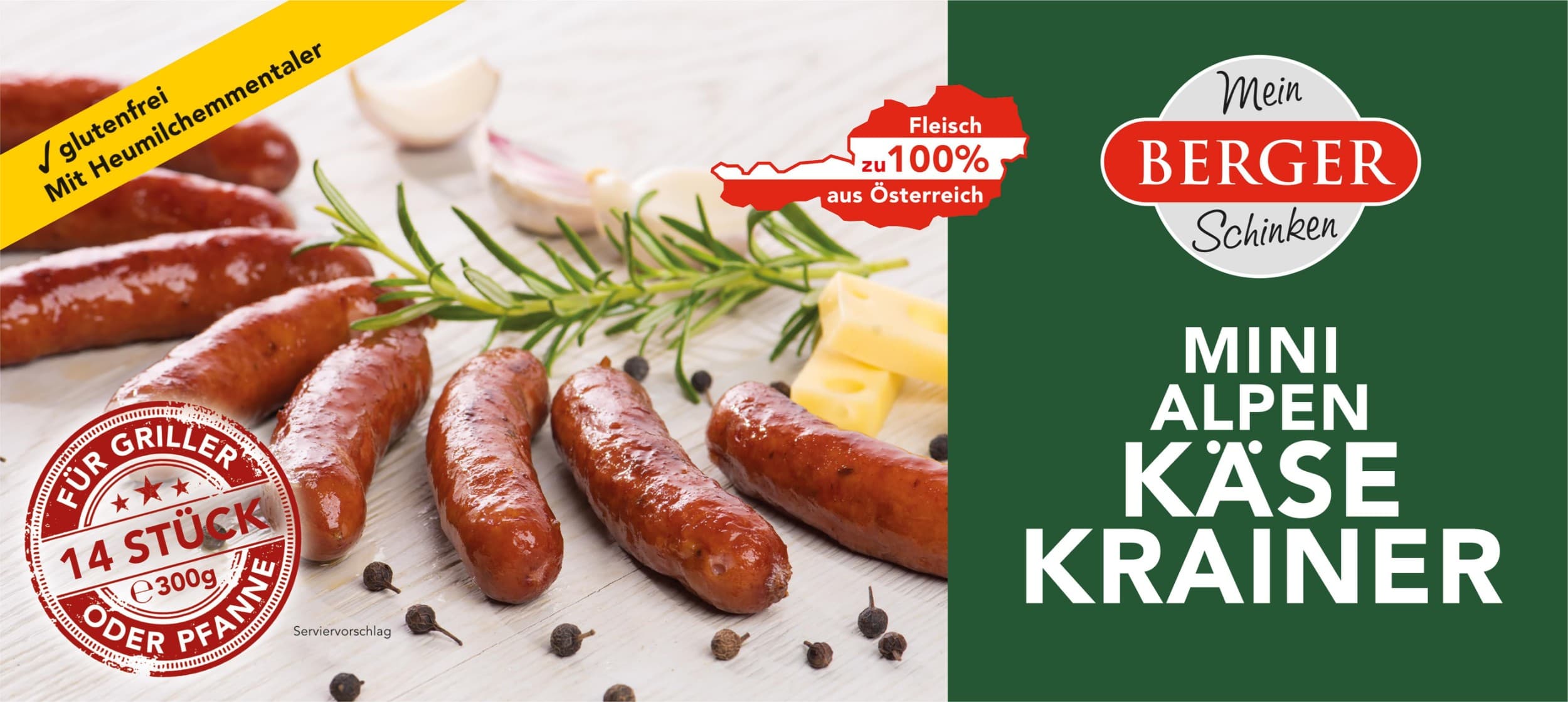 Berger Mini-Alpenkäsekrainer 300g