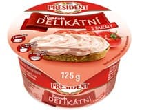 PRÉSIDENT Tvaroh delikátní s rajčaty 125 g