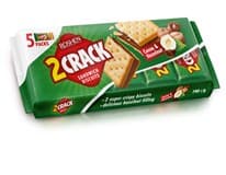 2 Crack Sušenky kakao lískový oříšek 190 g