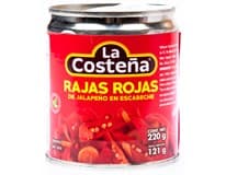 La Costeňa La Costeňa Jalapeno Rajas Rojas 220 g