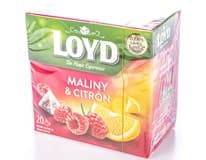 LOYD Čaj malina/citron pyramidový 20 x 2 g