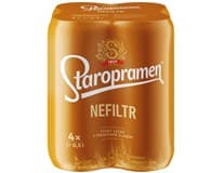 Staropramen nefiltr 4 x 500 ml plech