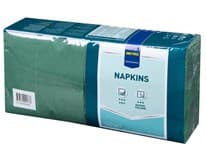 METRO PROFESSIONAL Ubrousky 2vrstvé 33 x 33 cm zelené 300 ks