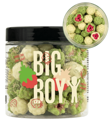 BIG BOY® Maliny v matcha a bílé čokoládě