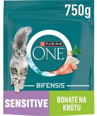 Purina ONE Bifensis Sensitive granule pro kočky, krůta