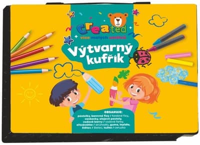 Created Kreativní sada na malování v plastovém kufříku