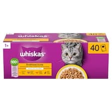 Whiskas Drůbeží hody v želé 40 x 85g (3,4kg)