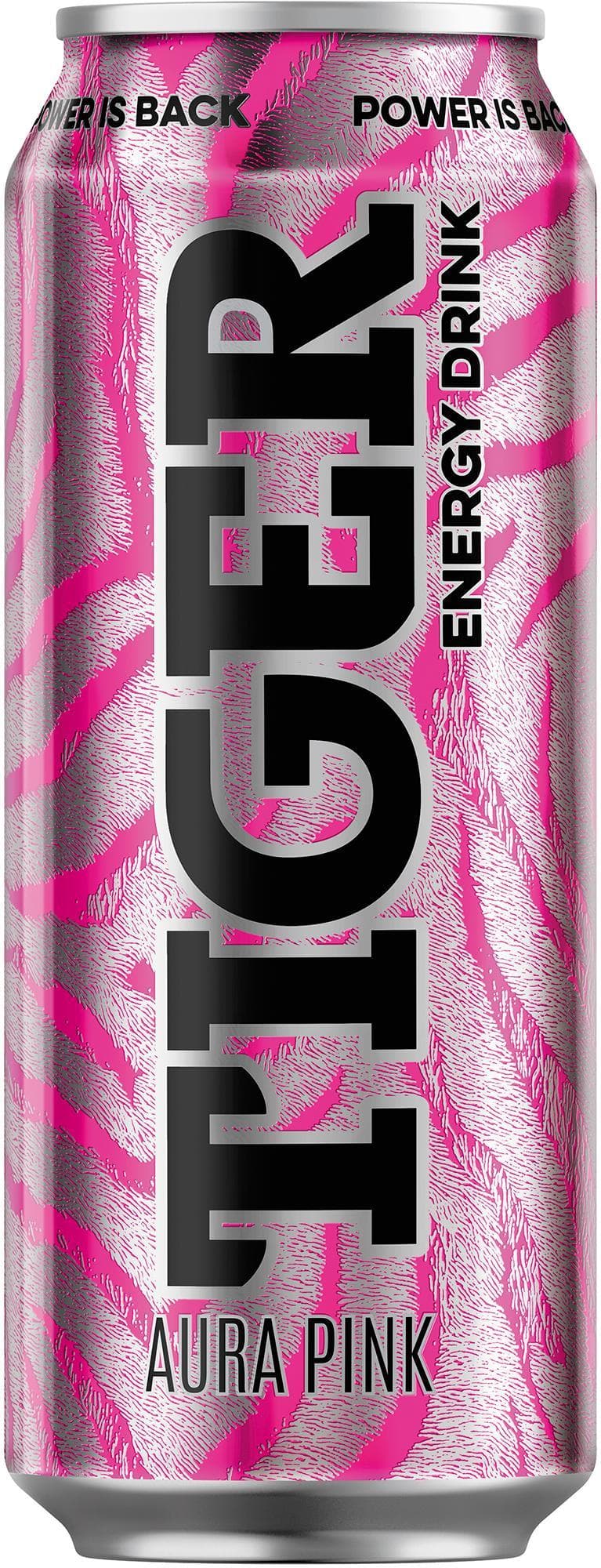Tiger Energy drink Aura Pink Candy plech