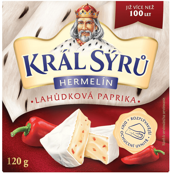 Král sýrů Lahůdková paprika 120 g