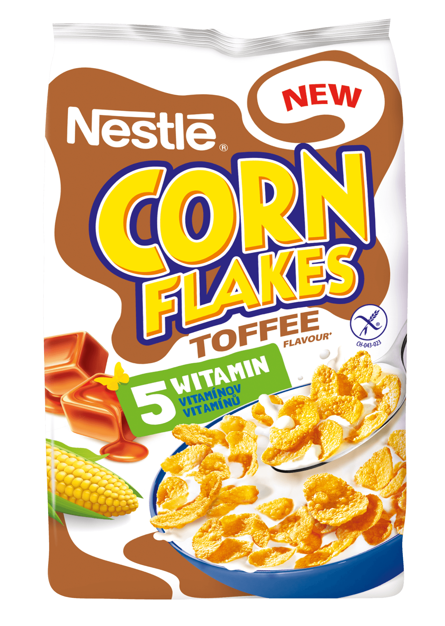 Nestlé Corn Flakes Toffee příchuť