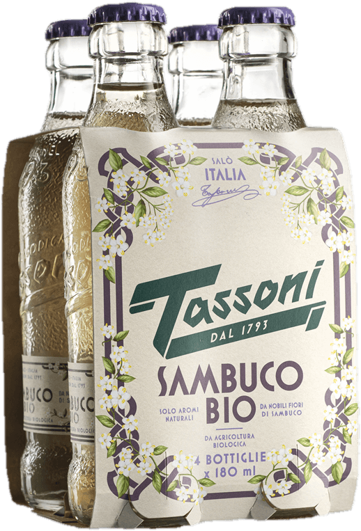 Tassoni Sambuco Bio 4×180ml sklo 0,72 l
