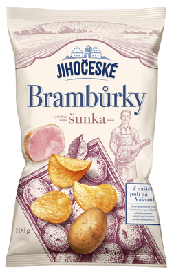 Jihočeské Brambůrky s příchutí šunka