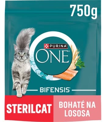 Purina ONE Bifensis Sterilised granule pro kočky, losos