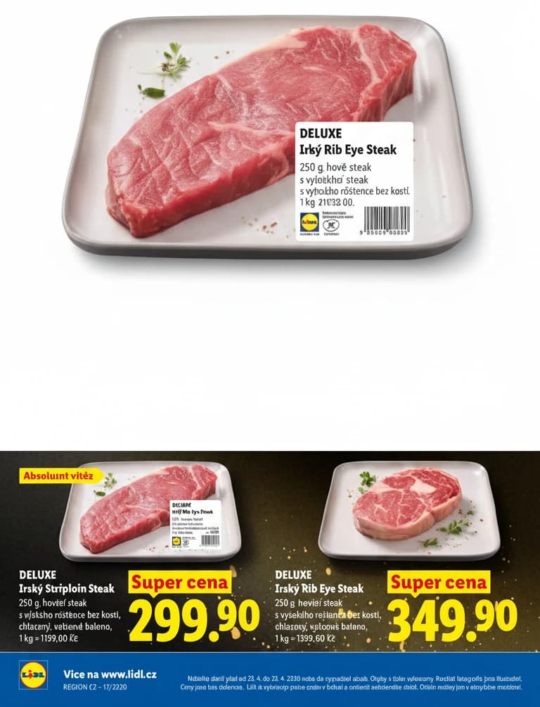 DELUXE Irský Rib Eye Steak