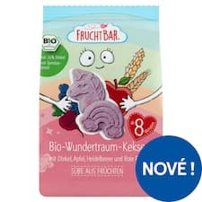FruchtBar Bio sušenky se špaldou a ovocem jednorožec 100g