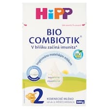 HiPP Combiotik 2 bio kojenecké mléko od ukončeného 6. měsíce 600g