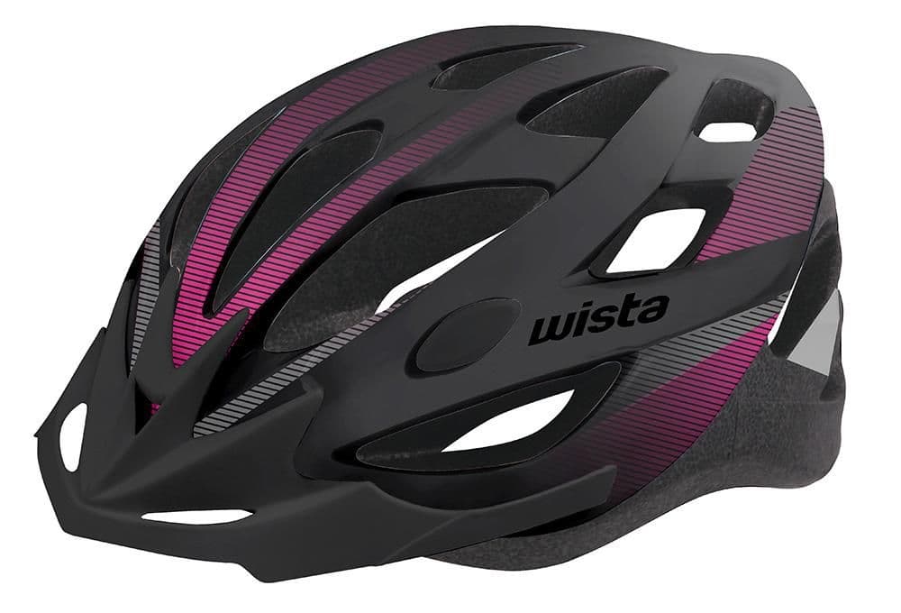 Wista Cyklistická přilba černá/růžová L/XL