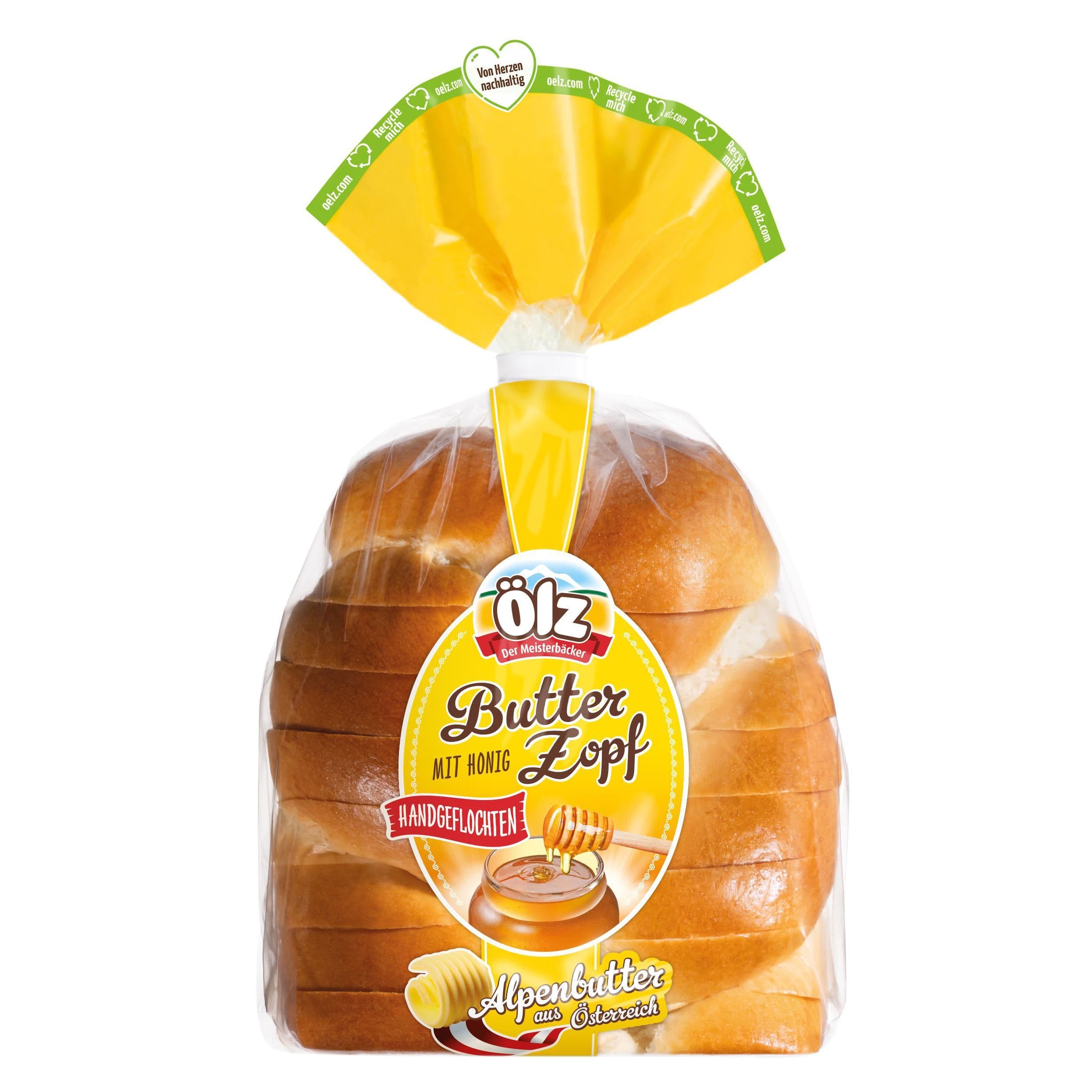 Ölz máslová vánočka s medem krájená 235g