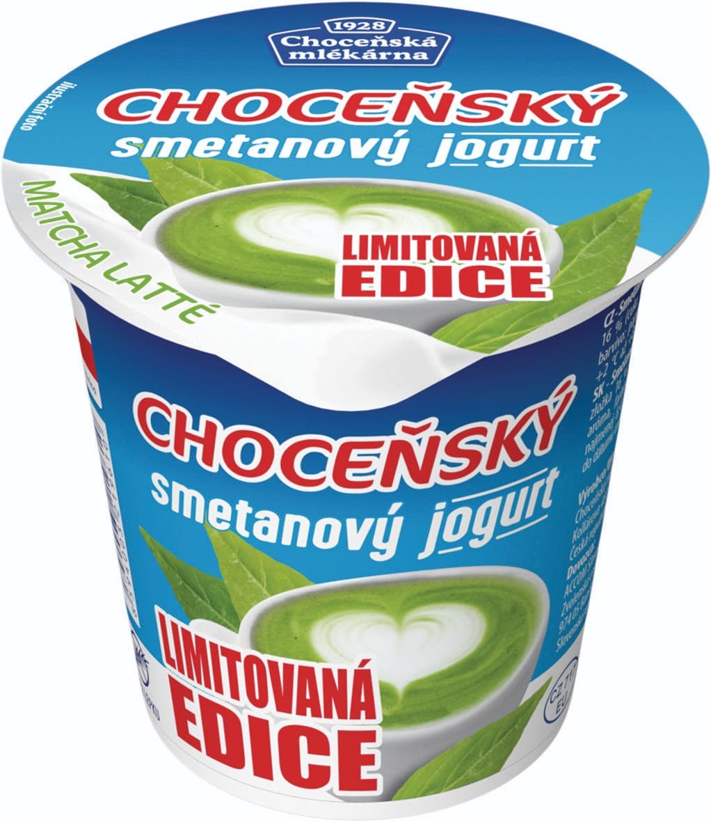 Choceňská mlékárna Choceňský smet.jog.8% Matcha Latte 150 g