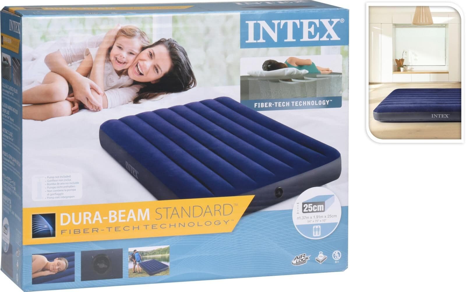 Intex Nafukovací postel 137x191x25cm