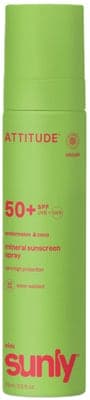 Attitude Dětský minerální opalovací krém ve spreji Sunly SPF 50 s vůní melounu a kokosu