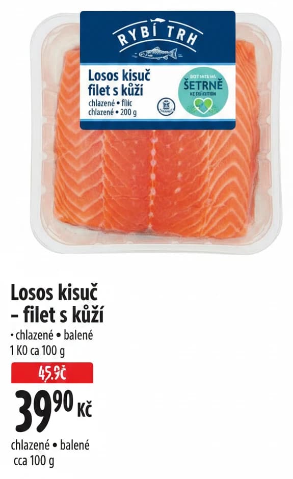 Losos kisuč - filet s kůží