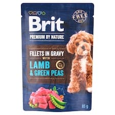 Brit Premium by Nature Lamb & Green Peas kompletní prémiové mokré krmivo pro dospělé psy 85g