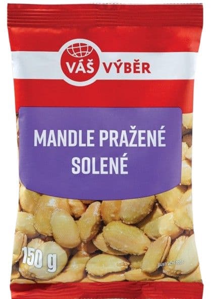 Váš Výběr Mandle pražené solené 150g